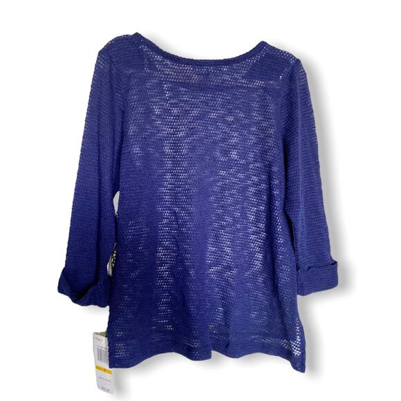 Sequin Hearts Girls Sweater Sz M Cruise Control Blue Green Yellow White Mandala - Picture 3 of 5